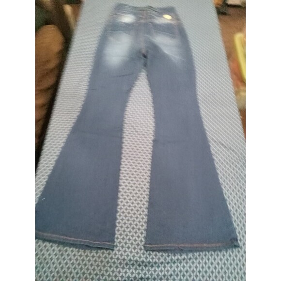 FLARE JEANS STRETCH DENIM SIZE 13 BLUE, WAIST 29 IN, 13-2 CTP1206 SZ13, PUSH UP - Picture 8 of 10